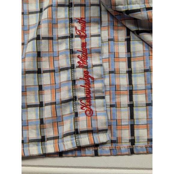 Robert Graham 3XL Plaid Shirt Men Skulls Flip Cuff Pattern Classic Fit Cotton - Picture 4 of 11